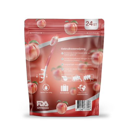 Perzik Swish™ | Mini 5-in-1 Tandenborstel